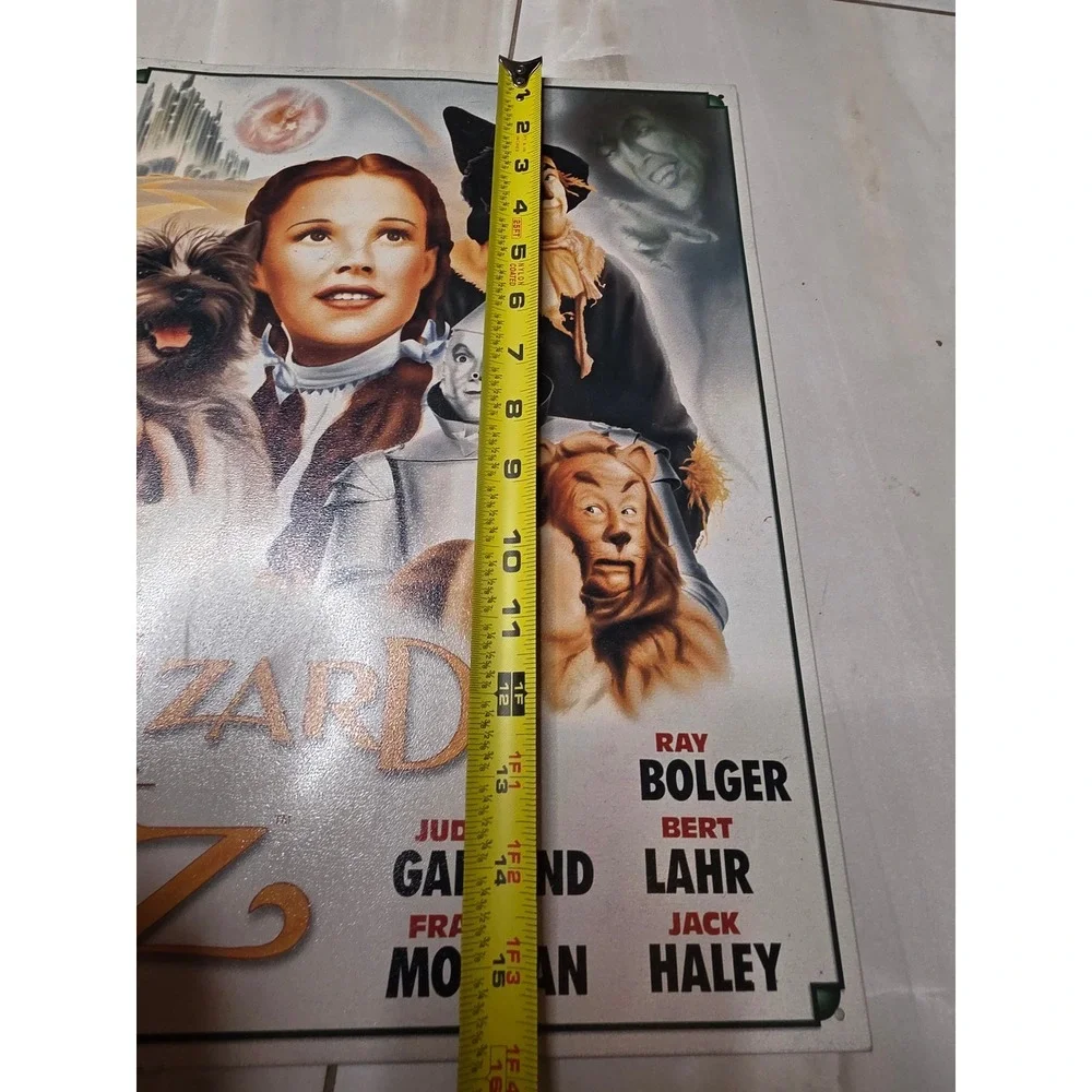 Wizard‎ of Oz Tin Metal Sign Movie Poster Art Judy Garland 16x12.5 Item 1563